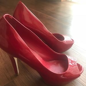 Aldo: Patent Leather Red Heels